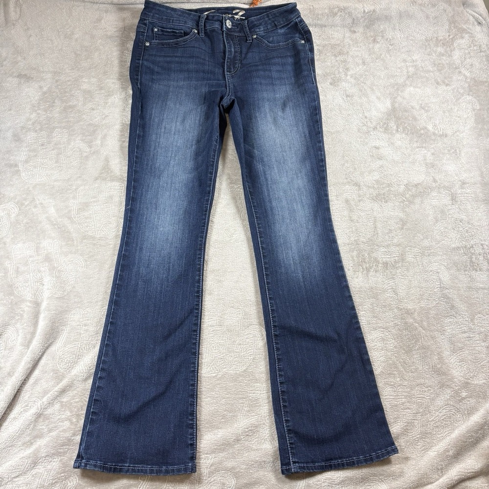 Seven‎ 7 boot cut dark stretch Size 8 denim $74 blue jeans